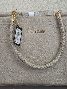 bebe Zenia tote with braided Handle